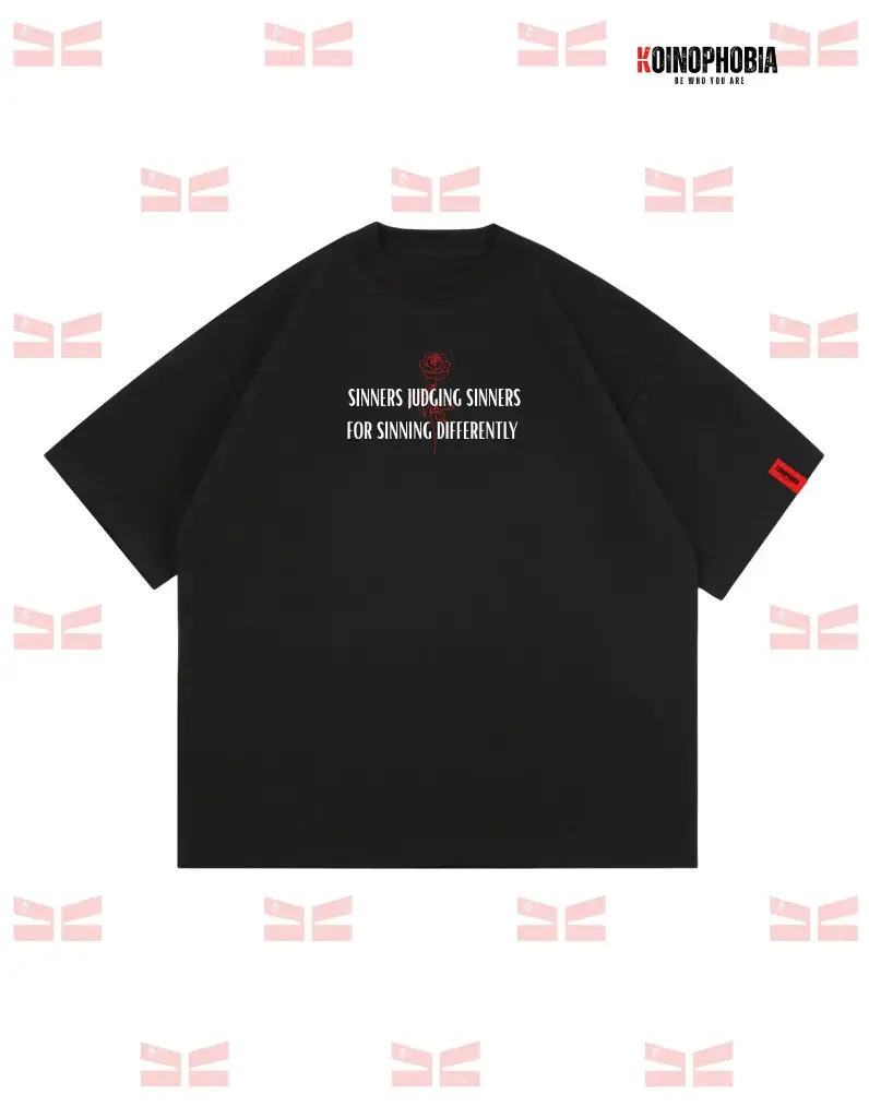 Sinners - Cropped Oversized T-shirt