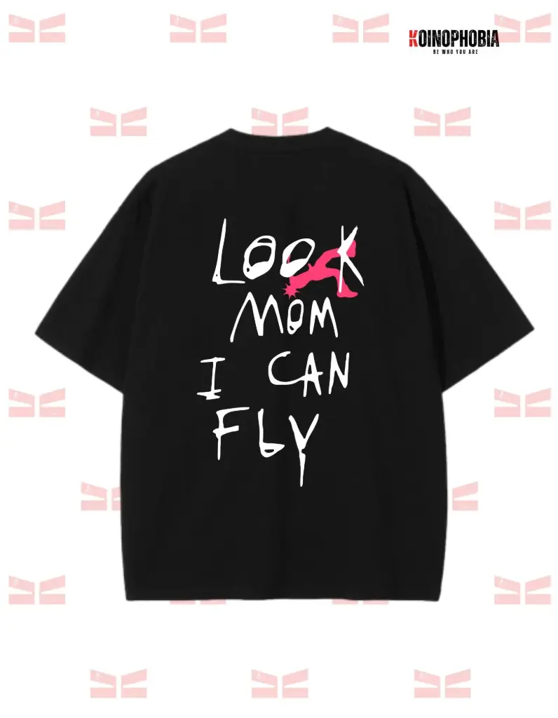 I Can Fly Travis Scott - Oversized T-shirt (Black, XS)
