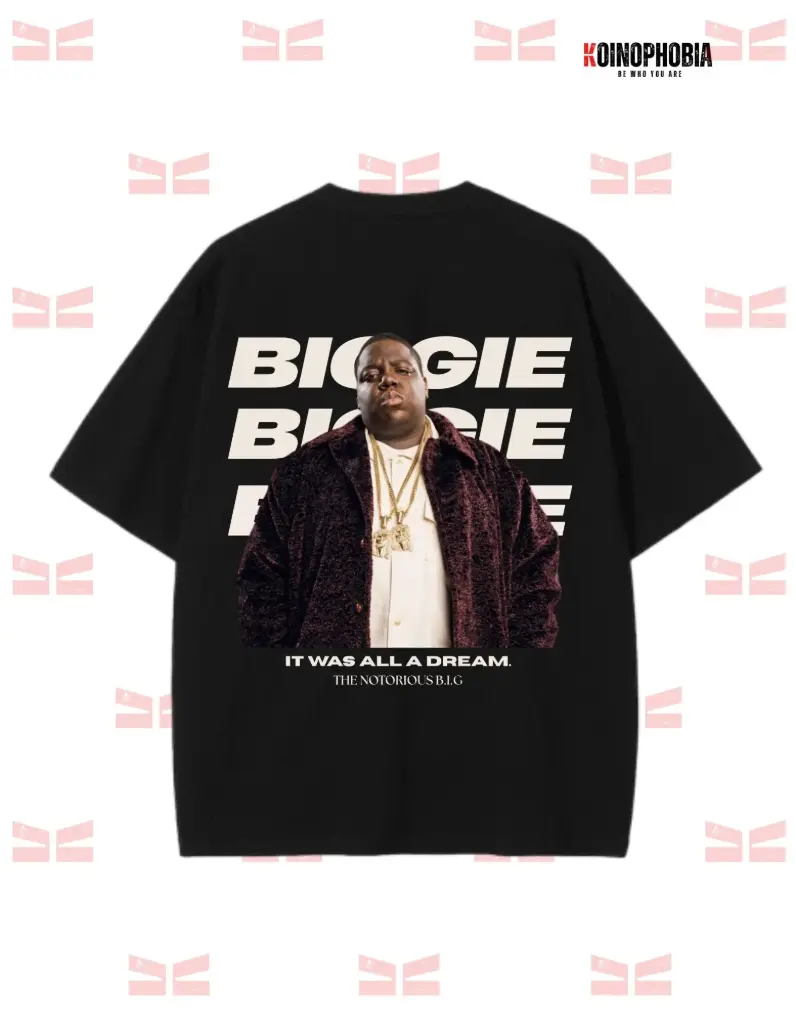 Biggie - Oversized T-Shirt (Black, XS)