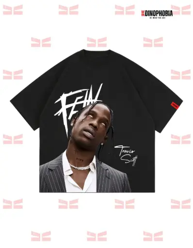 FEIN Travis Scott - Cropped Oversized T-shirt