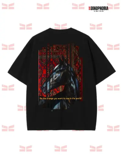 Be The Change - Horse Oversized T Shirt